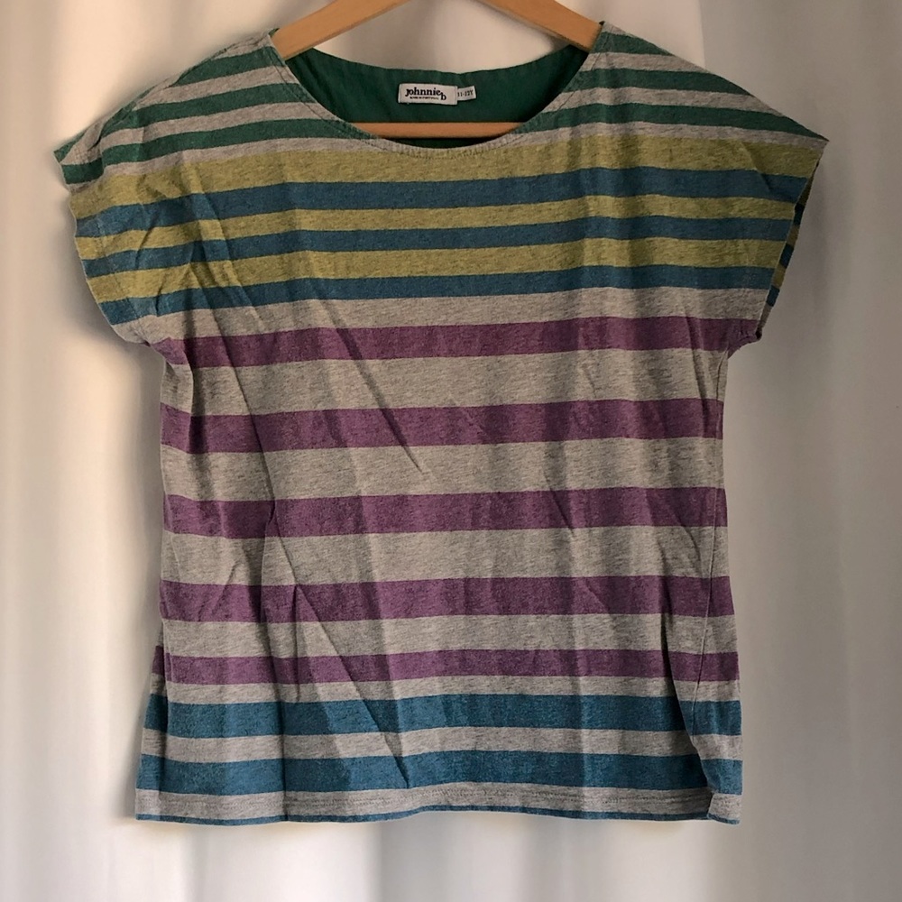 ✨3 for $50✨ Vintage Johnnie B Striped Tween Shirt / Tee, Girls 11-12